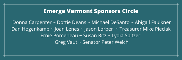 Emerge Vermont's Sponsors Circle Members
